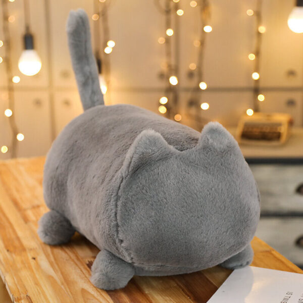 Chat Gris en Peluche