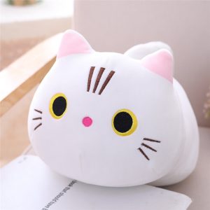 Chat en Peluche Blanc