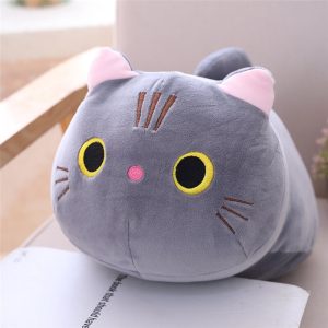 Chat en Peluche Gris