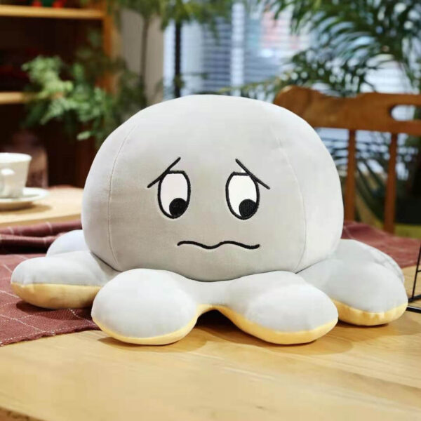 Doudou Pieuvre Gris