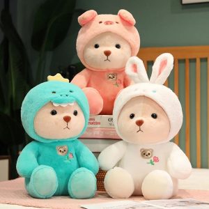 Ours en Peluche – Déguisé Lapin, Dinosaure, Cochon
