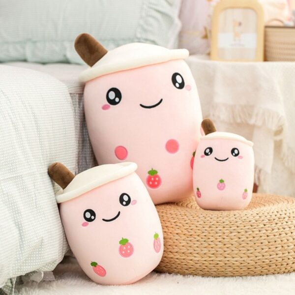 Peluche Bubble Tea - Fruit Kawaii Souriant