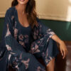 Pyjama Pour Femme 3 Pièces "Saphir Éthéré"