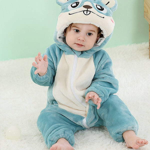 Pyjama Bébé "Hamster Bleu"