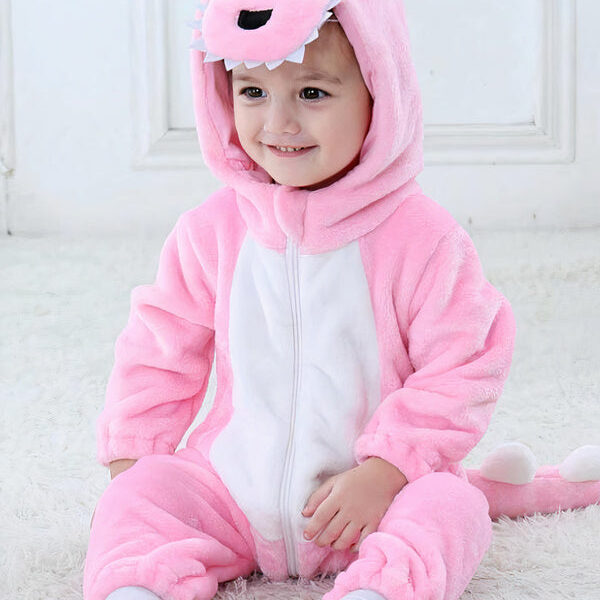 Pyjama Bébé "Dinosaure Rose"