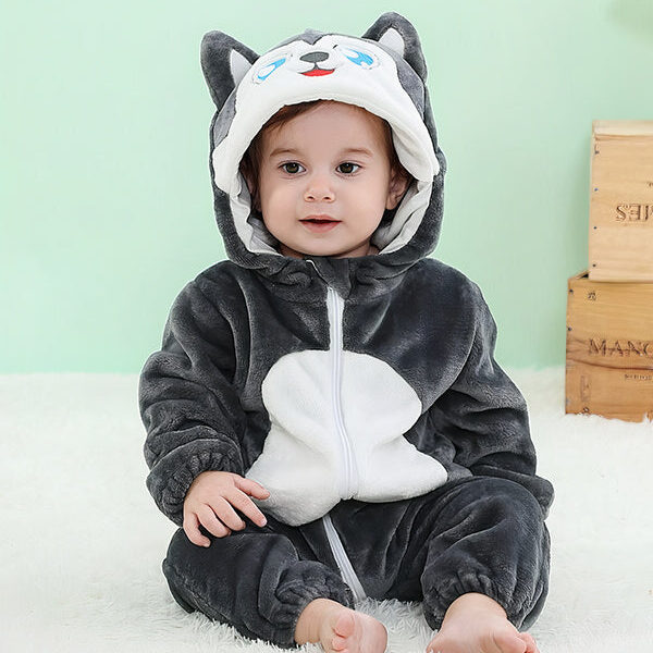 Pyjama Bébé "Husky Mignon"
