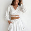 Pyjama Criss-Cross pour Femme "Blanc"