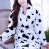 Robe de Chambre Polaire Femme "Dalmatien"