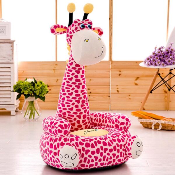 Grande peluche girafe inspirée de dessins animés