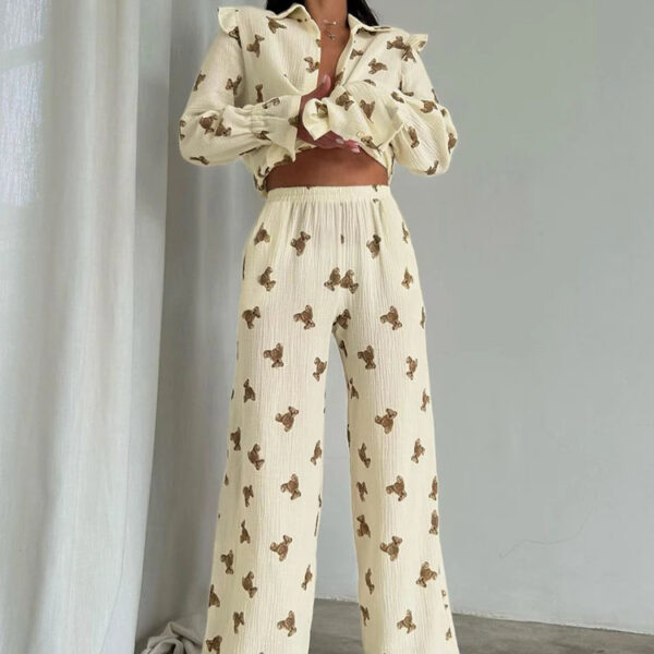 Beau Pyjama Pour Femme En Coton "Ourson"