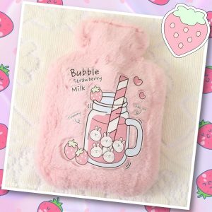 Bouillotte Peluche Kawaii Fraise