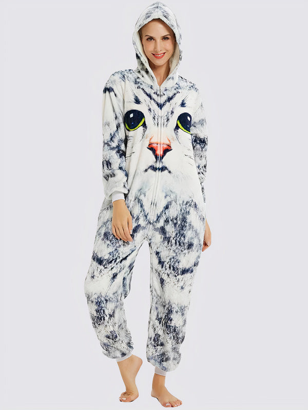 Combinaison Pyjama Pour Femme "Chat 3D"