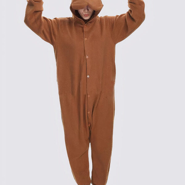 Combinaison Pyjama Pour Femme "Chien Brun"