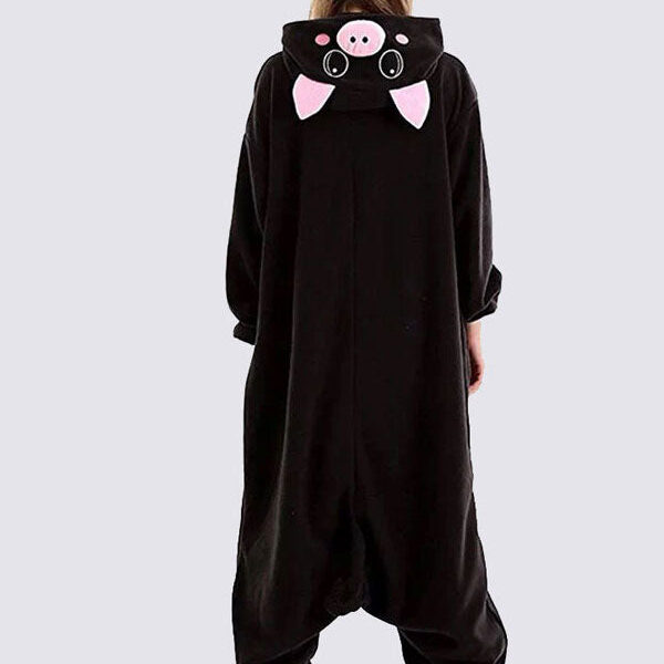 Combinaison Pyjama Pour Femme "Cochon Noir"