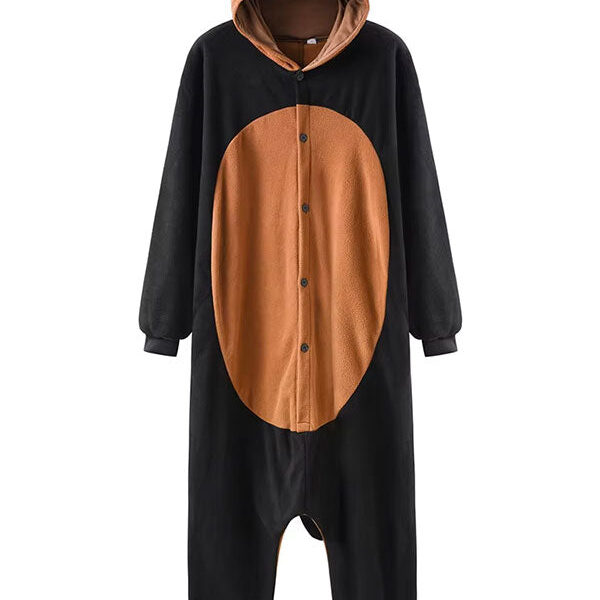 Combinaison Pyjama Pour Femme "Raton Laveur Noir"