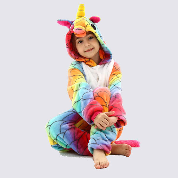 Combinaison Pyjama Pour Fille "Arc-en-Ciel"