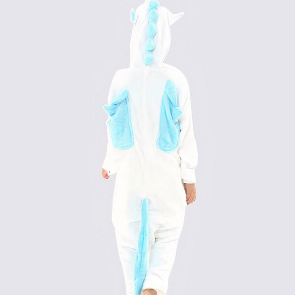 Combinaison Pyjama Pour Fille "Licorne Bleu"