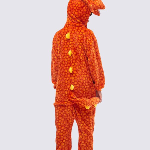 Combinaison Pyjama Garçon "Tricératops Orange"