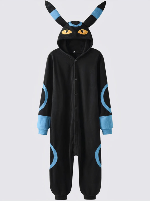 Combinaison Pyjama Pour Homme "Chat Nocturne Bleu"