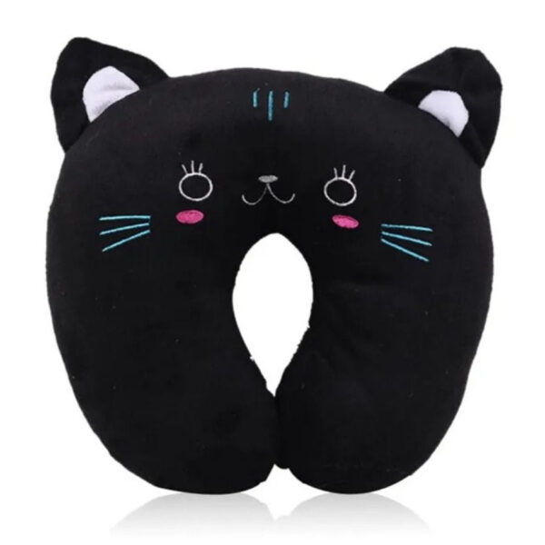 Coussin Voiture Enfant - Coussin Nuque Chat Noir