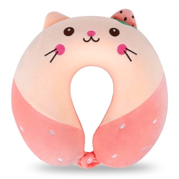 Coussin Voiture Enfant - Coussin Nuque Chat Kawaii
