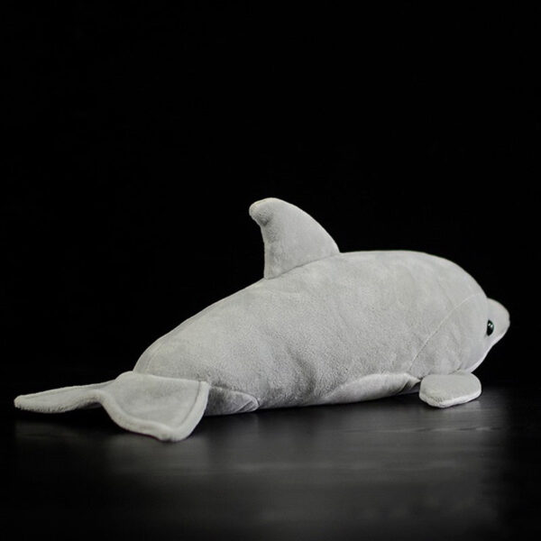 Dauphin en peluche gris réaliste
