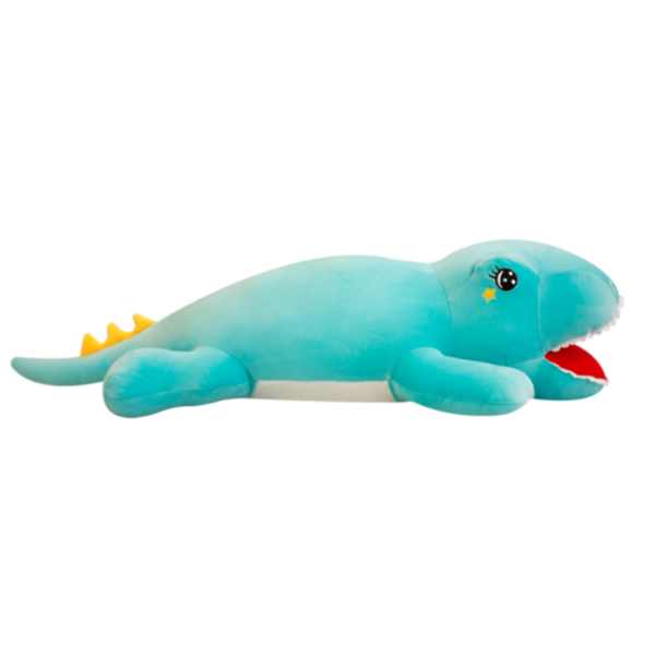 Dinosaure géant peluche bleu xxl