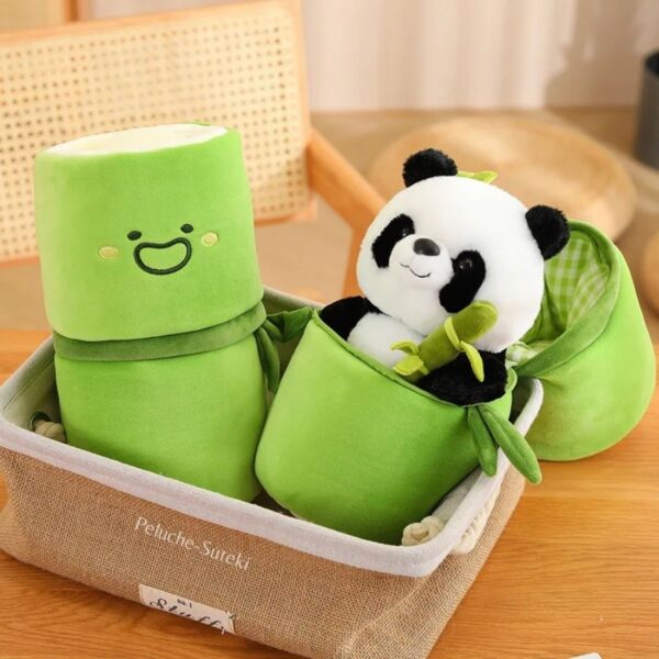 Doudou Panda et son Bambou