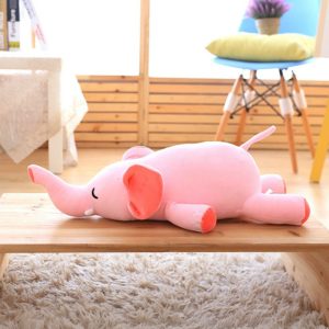 Peluche éléphant rose idéal comme cadeau