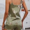 Ensemble Pyjama En Satin "Sauge Fleurie"