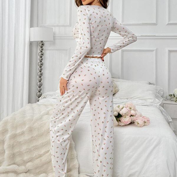 Pyjama D'été Pour Femme "Ombre de Rose"
