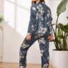 Pyjama En Satin "Mirage de Fleur"