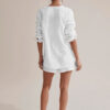 Ensemble Pyjama Short Blanc Pour Femme "Douceur de Brume"