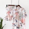 Ensemble Pyjama Short Pour Femme "Écho de Forêt"