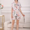 Ensemble Pyjama Short Pour Femme "Écho de Forêt"