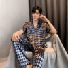 Pyjama Pour Homme en Satin "Matin Paisible"