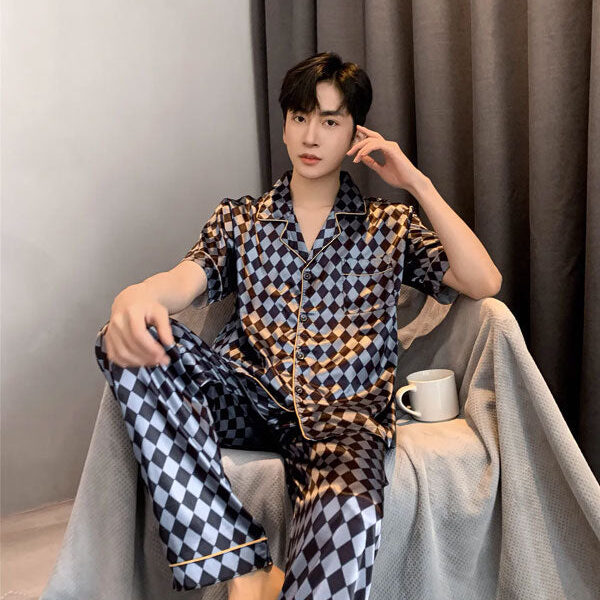 Pyjama Pour Homme en Satin "Matin Paisible"