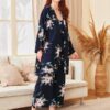 Joli Pyjama Pour Femme 3 Pièces "Aurore Boréale"