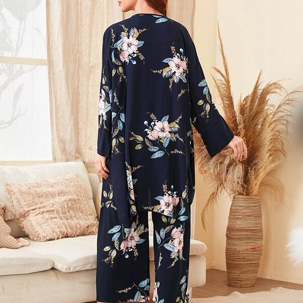 Joli Pyjama Pour Femme 3 Pièces "Aurore Boréale"