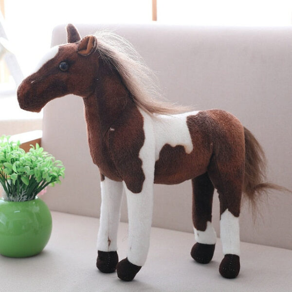 Grande peluche cheval cow-boy