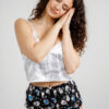 Ensemble Pyjama Mini Short Pour Femme En Satin "Sleep Party"