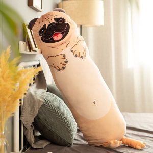 Enorme peluche chien Bouledogue