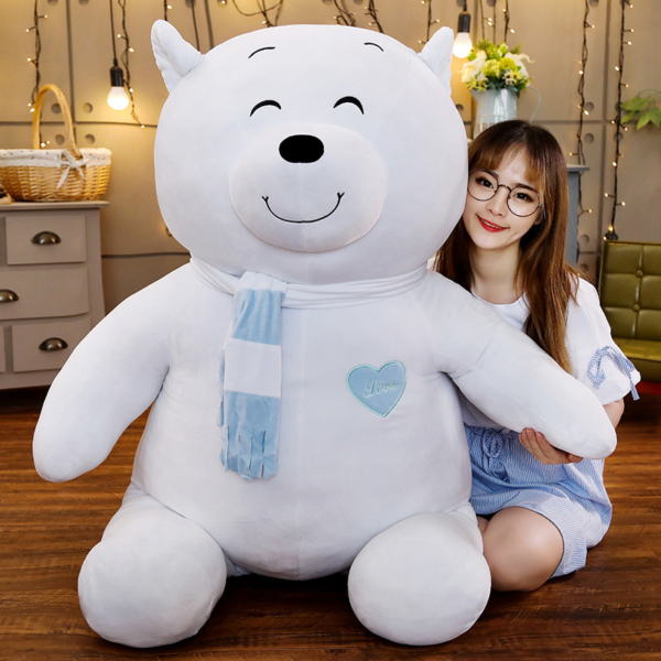 Olie - Ours en peluche géant blanc