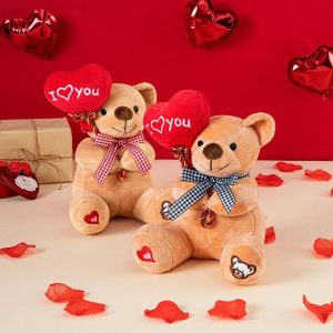 Nounours Saint Valentin avec Ballon I Love U