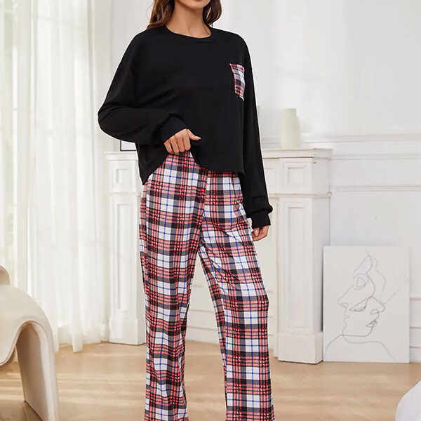 Pantalon Pyjama à Carreaux Pour Femme "Caresse Nocturne"