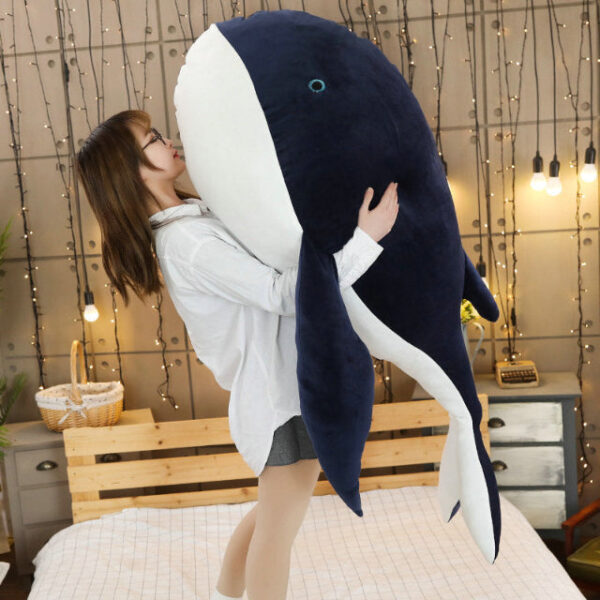Énorme peluche baleine bébé ultra douillette