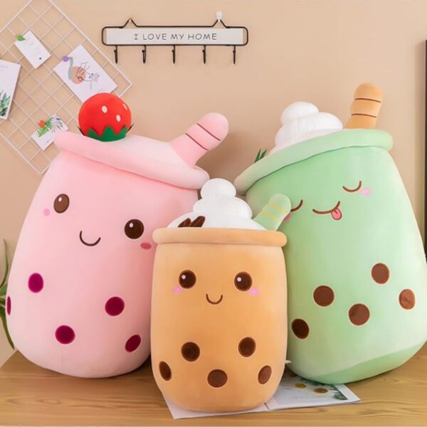 Peluche Bubble Tea - Crème Chantilly Kawaii