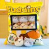 Snack Japonais de Peluche Chat - Jaune