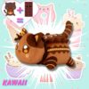 Peluche Chaton Kawaii Cat Food™ GATEAU CHOCOLAT