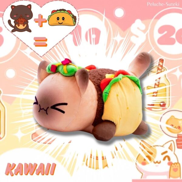 Peluche Chaton Kawaii Cat Food™ TACOS